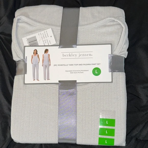 Berkley Jensen Gray Pajama Set for Women - Picture 1 of 2